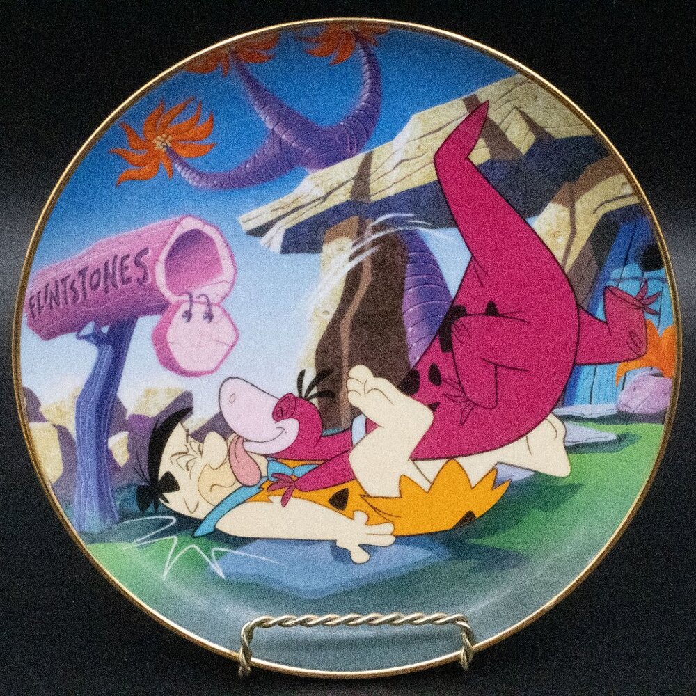 1994 Franklin Mint Retired "Welcome Home Fred" Flintstones 8" Collectors Plate